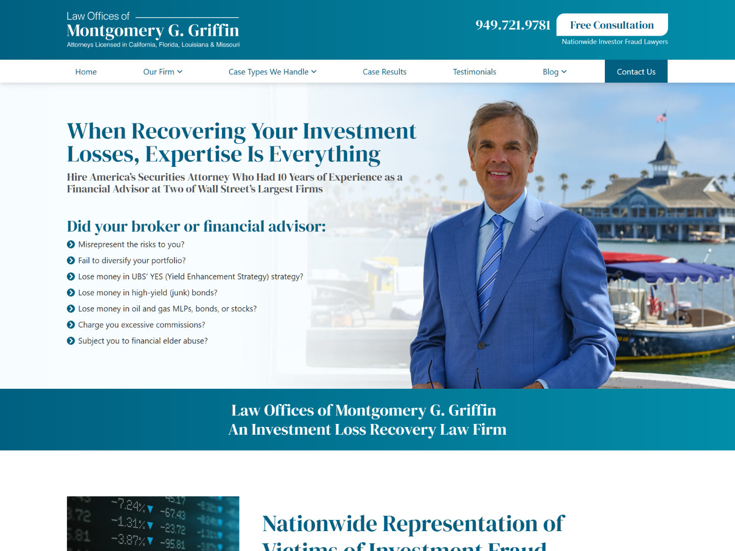 Law Offices of Montgomery G. Griffin website