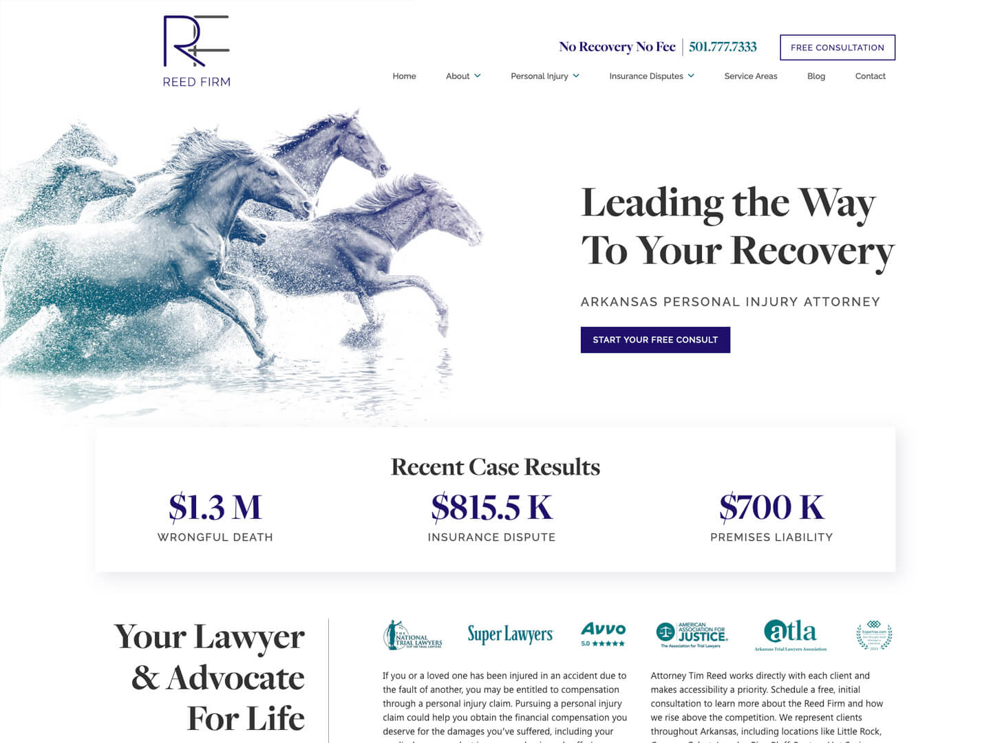 Reed Firm website